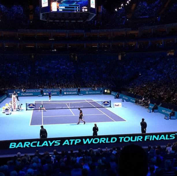 Guardando l&#39;incontro tra Djokovic e Cilic, da grande appassionato di tennis. Instagram